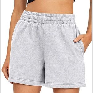 Womens High Waisted Sweat Shorts